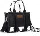 Montana West × Wrangler Tote Bag for Women Western Cow Print Purse Designer Top Handle Handbags