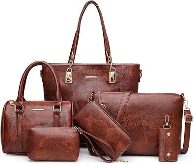 2E-youth Designer Purses and Handbags for Women Satchel Shoulder Bag Tote Top Handle Bag